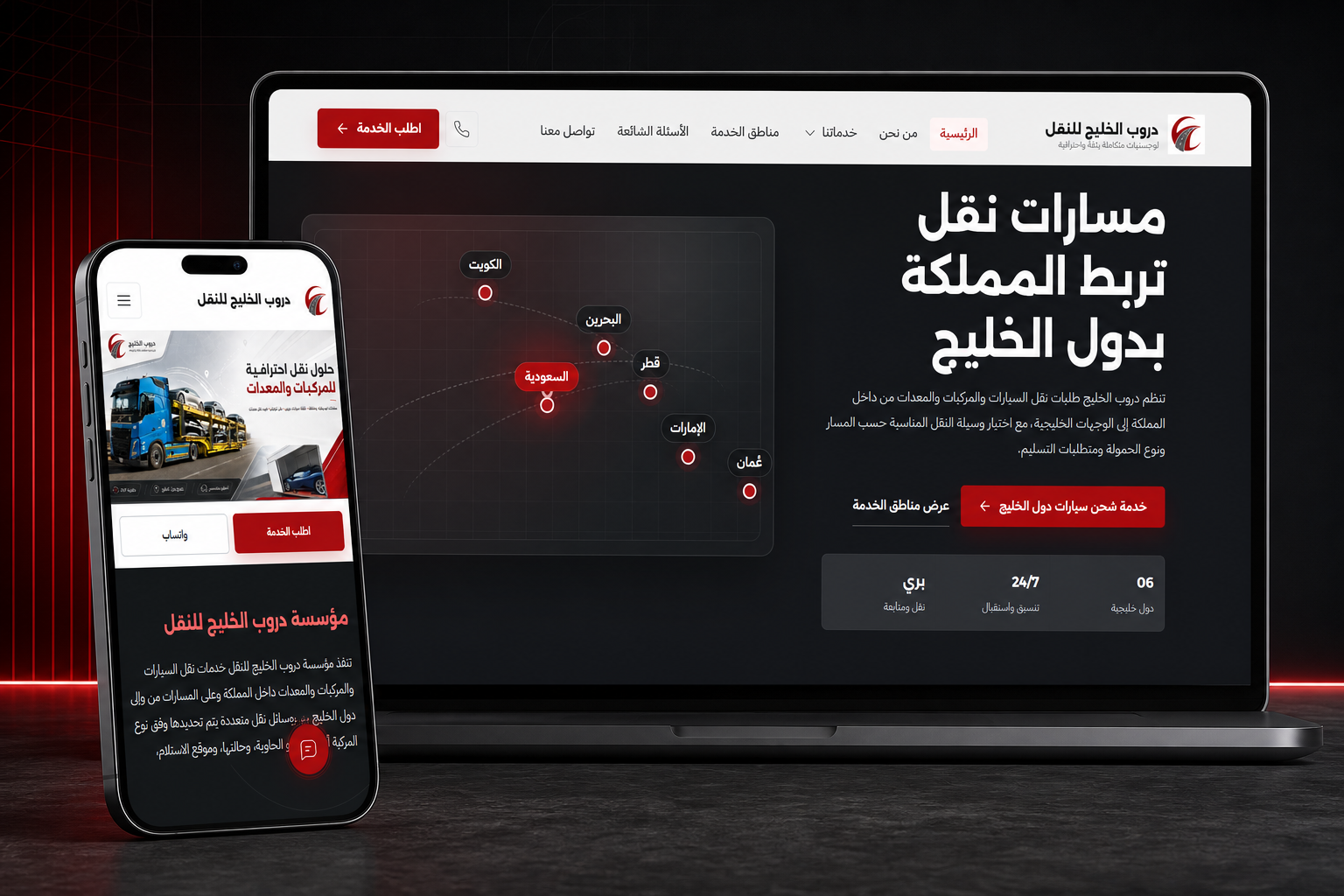 نموذج موقع شركة ومؤسسة من أعمال لينك مسار